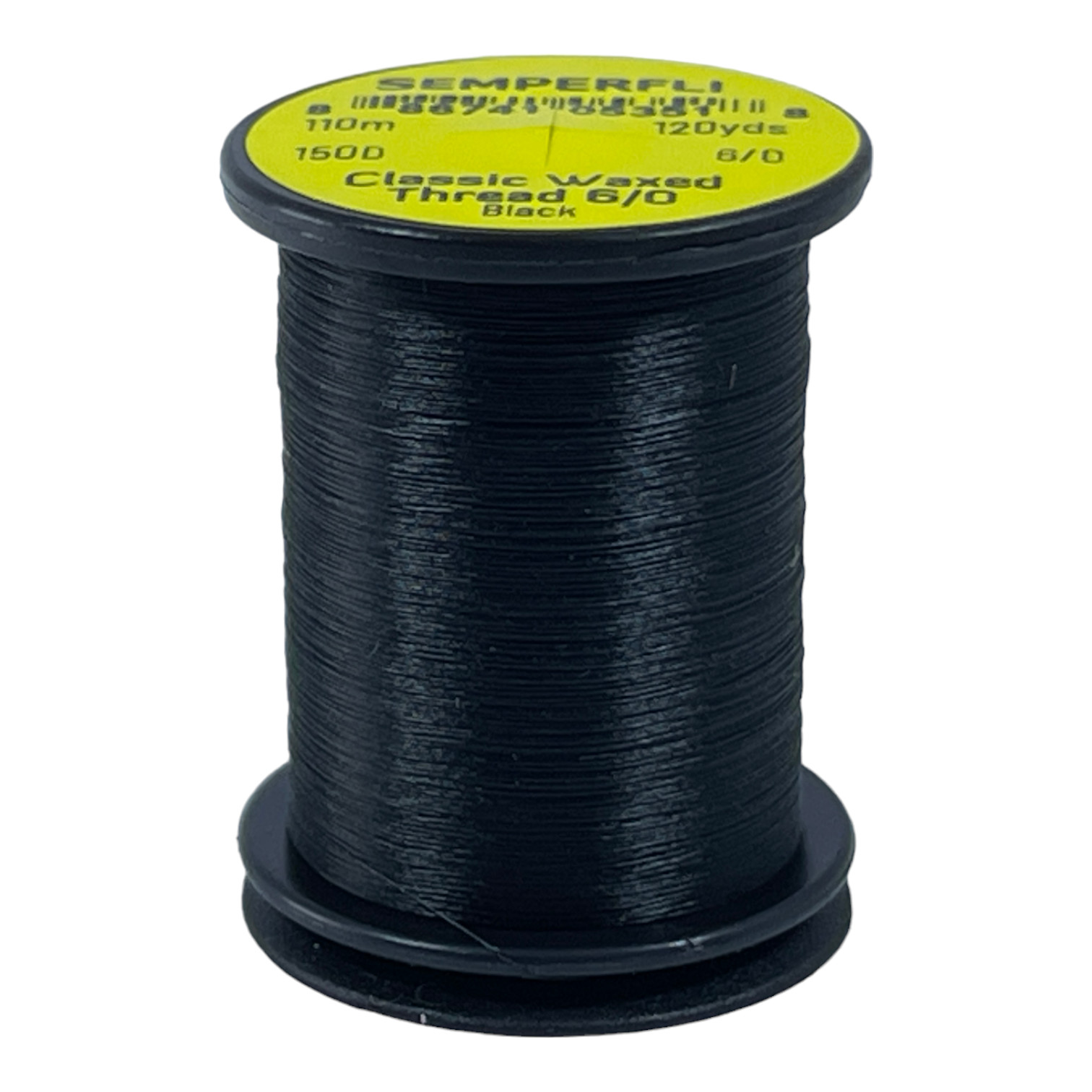 Semperfli Classic Waxed Thread 6/0 110m (120 Yards) Black